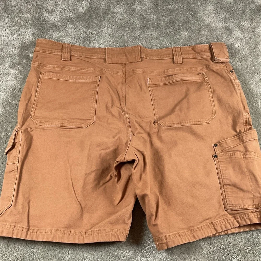 Duluth Trading Co. Relaxed‎ Fit Canvas Cargo Shorts Mens Size 48 Copper